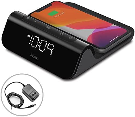 Revolutionary 3-in-1 Magnetic Fast Wireless Charging Clock for Mag Safe Devices – 25 W High-Speed Charging with USB-C & USB-A Ports, Stylish Alarm Clock for Seamless Integration into Your Space