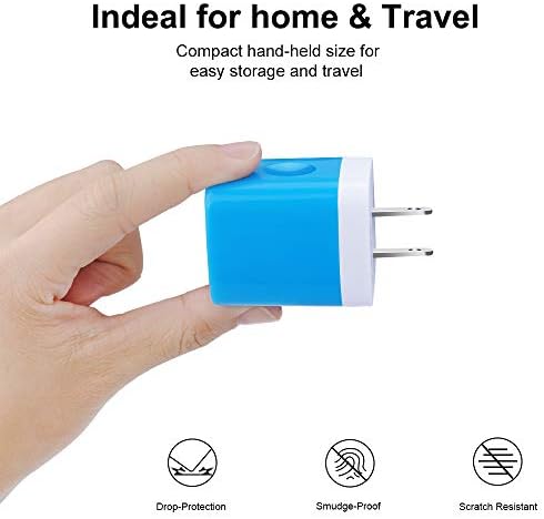 Sicodo 3-Pack USB Wall Charger Adapter – Universal 3.1 A Multi-Port Fast Charging Block for i Phone 16/15/14/13/12 SE/11 Pro, Samsung Galaxy S24/S23/S22/S21 Ultra, and Google Devices – Compact Travel Charger for On-the-Go Power Solutions