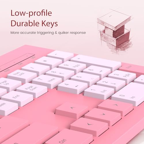 Upgrade Your Typing Experience with the Spill-Resistant USB Wired Keyboard – Low Profile Chiclet Keys, Large Number Pad, and Ergonomic Design for Enhanced Comfort and Speed – Perfect for Professionals and Home Users (Black)