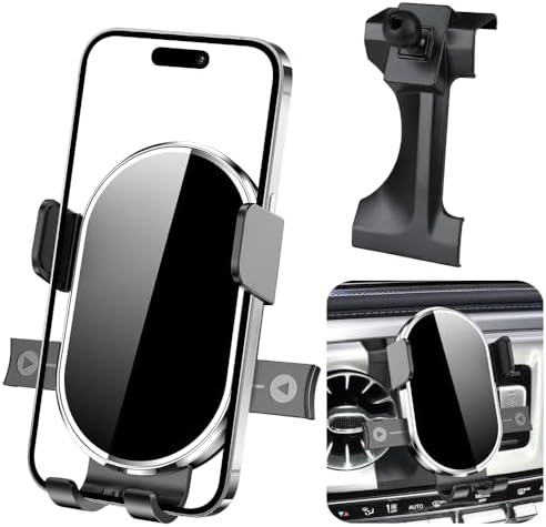 Premium 360-Degree Rotating Car Phone Holder for 2019-2024 Mercedes Benz G-Class Models – AMG G63, G65, G500, G550, G580 | Luxury Dashboard Mount for Secure Mobile Navigation and Elegant Interior Enhancement | Ultimate Compatibility and Hands-Free Safety Accessory