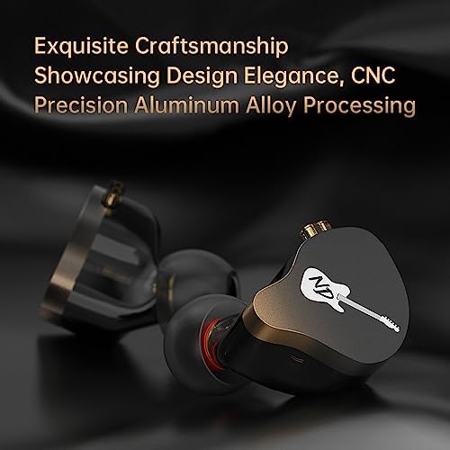 ND-DD3 Hi-Fi Adjustable Dual Magnetic Earphones – Premium Customizable In-Ear Monitors with 4 Sound Profiles, Detachable 2-Pin Cable, Integrated Microphone, and Superior Audio Quality for Discerning Audiophiles – Sleek Black Wired Headphones for Everyday Comfort and Versatility