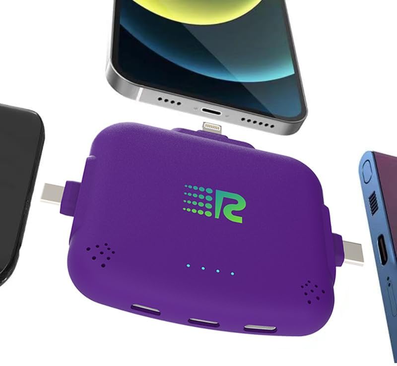 Universal COMET 3200 m Ah Portable Power Bank – Fast Charging 2.1 A, Multi-Device Compatibility for i Phone 16/15/14/13, Type C & Micro-USB – Pre-Charged, Charge 3 Devices Simultaneously, Compact Design for On-the-Go Power Solutions