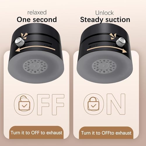 2025 Upgrated Car Phone Holder, Vacuum Suction Magnet Phone Holder for iPhone 16 15 14 13 12 Pro Max Smartphone, Portable Wireless Smooth Surface Metal, Glass, Wall, Mirror & Car Window, Black – Enhanced Compatibility and Speed