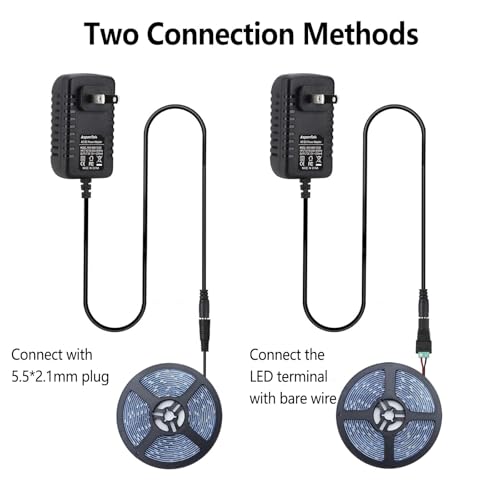 High-Performance 24 V LED Strip Power Supply Adapter | Universal AC to DC Converter for 5050 & 3528 Lights | Global Input Compatibility 100-240 V | Compact 5.5 x 2.1 mm Connector | Optimal Solution for CCTV Systems & Innovative Lighting Designs | Illuminate Your Space with Unwavering Dependability and Efficiency