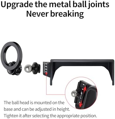 Maser Weller 360° Rotating Car Phone Mount for Toyota RAV4 (2019-2025) – Mag Safe-Compatible, Air Vent Safe Smartphone Holder with Fixed Clip for Optimal Navigation and Hands-Free Calls