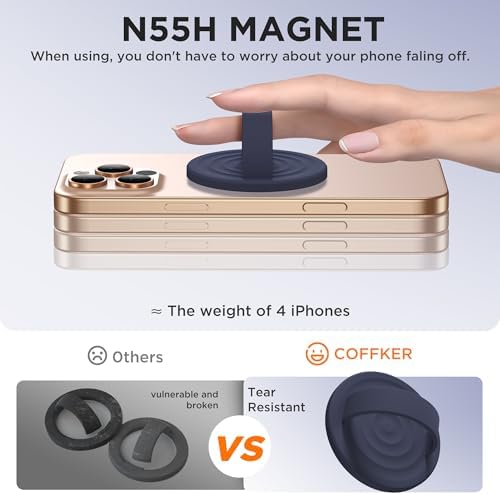 Revolutionary Magnetic Phone Ring Grip Holder – Ergonomic Silicone Finger Loop for i Phone Pro Max/Plus, 12/13/14/15/16 Series – Compatible with Mag Safe – Oat Color Enhances Aesthetics and Comfort – 360-Degree Rotation for Effortless Use – Secure Your Device with Style and Stability – Essential Smartphone Accessory for Unmatched Usability and Convenience