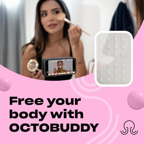 Ultimate Stability Turquoise Silicone Suction Phone Holder – Hands-Free Mount for i Phone & Android – Compact 2.6″ x 3.9″ Design – Elevate Your Selfies and Videos with Superior Grip and Versatile Functionality – Essential Content Creation Accessory for Effortless Capturing and Live Streaming