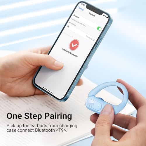 Unleash Your Workout Potential with Occiam Sport Wireless Earbuds – 96 Hours of Uninterrupted Playtime, Ergonomic Design for Ultimate Comfort, Exceptional Sound Quality, and Wide Compatibility – Perfect for Gym Sessions, Running, and Everyday Use – Striking Sky Blue Aesthetic