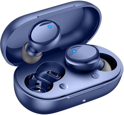 Lanteso Bluetooth 5.3 True Wireless Earbuds – Lightweight Sports Headphones with 48-Hour Playtime, Deep Bass Sound, Built-In Mic for Hands-Free Calls, Stylish Purple Finish for Active Lifestyles – Exceptional Comfort and Immersive Audio Quality