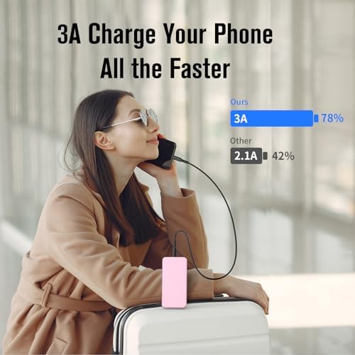 VANYUST 10000 m Ah Portable Power Bank – Ultra-Fast USB-C Charger for i Phone 16, Samsung S22, Google Devices – Slim, Lightweight Design for On-the-Go Power – Enhanced Compatibility for All Your Charging Needs