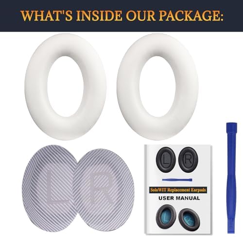 Ultimate Comfort Earpads for Bose QC35 & QC35 II – Luxurious Leather Design with Superior Noise Isolation Foam and Enhanced Thickness for Optimal Listening – Stylish Grey Replacement Cushions to Revitalize Your Headphones