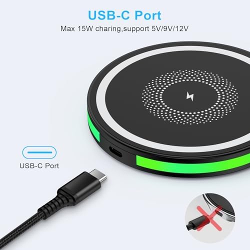 15 W Fast Wireless Charger for Samsung & i Phone – Universal Qi Charging Pad for Galaxy S25 Ultra, S24, S23, S22, S21, S20, S10 & i Phone 16 Pro Max, 15, 14, 13, 12 – High-Speed Charging with Intelligent Protection – Slim, Portable Design for Travel – Includes USB-A to USB-C Cable – Safe Overnight Charging for All Qi-Enabled Devices – Experience Up to 3 x Faster Charging with Smart Chip Technology – Ideal for Home, Office & On-the-Go Use – Compatible with Air Pods & Galaxy Buds – Perfect Gift for Tech Enthusiasts and Mobile Users
