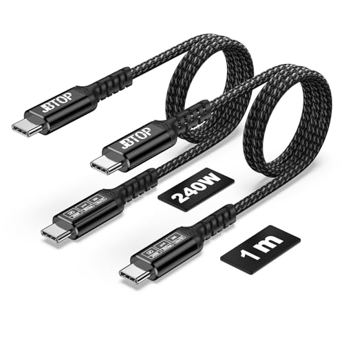 Ultra-Fast 80 Gbps USB-C Charging Cable – 1.5 FT Thunderbolt 5/4/3 Compatible – 240 W Power Delivery for i Phone 16/Pro/Plus/Pro Max & Samsung Galaxy – Dual 8 K/Single 16 K Video Output for Maximum Performance – Unmatched Speed & Durability for Tech Enthusiasts