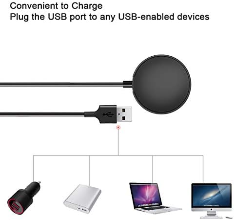 Samsung Galaxy Watch 6/5/4 Dual Pack Fast Charging Dock – Premium Compatible Charger for Galaxy Watch Series 6, 5, 4, Active 2, and More – Efficient, Portable, and Durable Charging Solution for Smartwatch Users