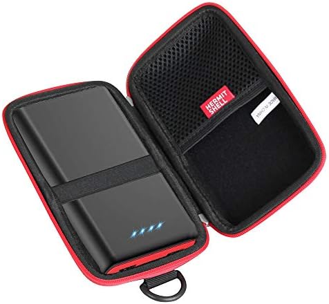 Ultimate Protection Travel Case for Ekrist/Lan Luk 25800 m Ah Power Bank – Durable Hermitshell Hard Shell with Stylish Black & Red Design, Secure Fit, and Lightweight Portability for On-the-Go Charging Solutions