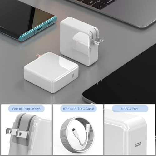 High-Performance 118 W USB-C Fast Charger for Mac Book Pro & Air – Optimized Power Adapter for M1, M2, M3, M4 Models – Lightweight, Safe & Universally Compatible for All 13-16 Inch Laptops – Ultimate Charging Efficiency & Portability