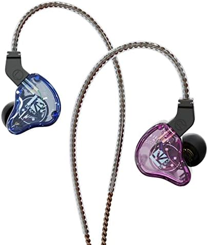 Experience Unmatched Audio Clarity with KBEAR KS2 Hybrid In-Ear Monitor Headphones – 1 BA & 1 DD Drivers for Superior Sound Quality, Noise-Cancelling Technology, and Detachable Cable Design – Perfect for Gaming, Running, and Audiophile Listening in Sleek Black Finish