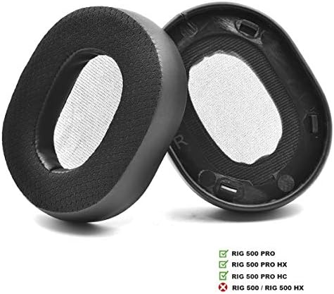 Elevate Your Gaming Experience with RIG 500 Replacement Ear Pads – Premium Leatherette Earpads for Plantronics RIG500 PRO, PRO HX, and PRO HC Headsets – Ultimate Comfort, Superior Sound Isolation, Easy Installation, and Durable Design for Extended Play Sessions