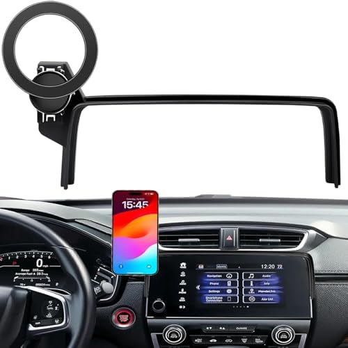 Custom Fit Magnetic Phone Mount for Honda HR-V & CR-V (2023-2025) | 360° Rotating Holder for 7/9 Inch Dashboards | Anti-Slip Grip for Safe Driving | Premium Car Accessory for Seamless Navigation and Connectivity