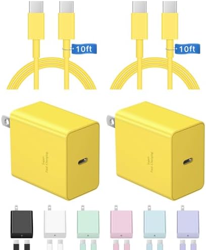 Experience Unmatched Charging Power with the 45 W USB-C Fast Charger & 10 FT Cable – Perfect for i Phone 16/15 and Samsung Galaxy Devices, Offering Superior Durability and Universal Compatibility for All Your Charging Needs.