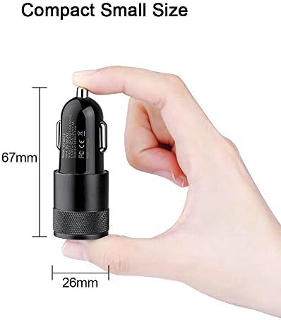 Rapid Charge Dual Port Car Charger – 30 W 5.4 A USB Adapter for Smartphones & Tablets – Universal Compatibility for i Phone, Samsung, LG & More – Compact Travel-Friendly Design with Overcharge Protection Features – Efficient Power Delivery for On-the-Go Charging