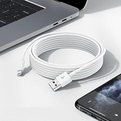 Upgrade Your Charging Game with 3-Pack 10 Ft MFi Certified i Phone Charger Cables – High-Speed USB to Lightning Power Cords for i Phone 14, 13, 12, 11 Pro Max, Mini & More – Durable, Flexible & Stylish Blue Design for Ultimate Convenience and Longevity