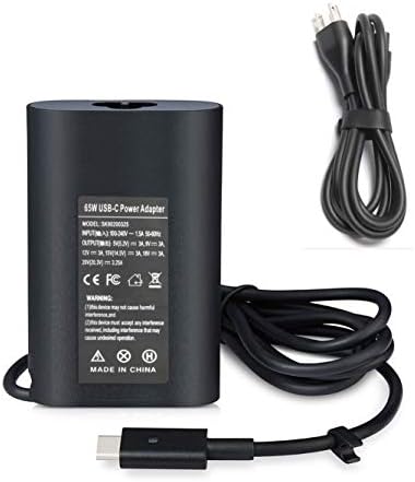 65 W USB-C Charger for Dell Latitude & XPS – Fast Charging AC Adapter with Universal Compatibility for Models 3120, 3189, 7390, and More – Lightweight 6 ft Cord with Safety Certification for Efficient Power Delivery 65 W USB-C Charger for Dell Latitude & XPS – Fast Charging AC Adapter with Universal Compatibility for Models 3120, 3189, 7390, and More – Lightweight 6 ft Cord with Safety Certification for Efficient Power Delivery