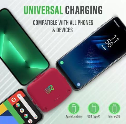 Universal COMET 3200 m Ah Portable Power Bank – Fast Charging 2.1 A, Multi-Device Compatibility for i Phone 16/15/14/13, Type C & Micro-USB – Pre-Charged, Charge 3 Devices Simultaneously, Compact Design for On-the-Go Power Solutions