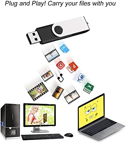 JUANWE 10-Pack 2 GB USB Flash Drives – Reliable Portable Memory with 360° Swivel Design for Effortless Data Management – Ideal for Computers, Cars & On-the-Go Storage – Durable USB 2.0 Thumb Drives for Quick File Transfers and Backup Solutions