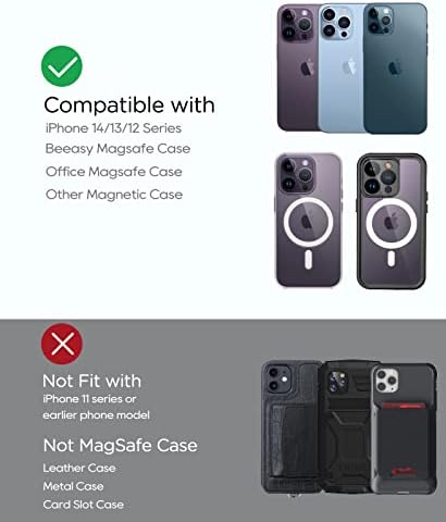 Revolutionize Your Drive with the Beeasy Mag Safe Car Charger Mount – 15 W Magnetic Wireless Fast Charging for i Phone 16 Pro Plus Max, 15, 14, 13 Series – Effortless Vent-Only Design for Enhanced Accessibility and Secure Stability – Elegantly Designed to Complement Modern Vehicle Interiors