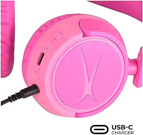 Kid-Safe Wireless Bluetooth Headphones by Altec Lansing – Exceptional Audio for Young Listeners with Volume Limiting Technology – Compact, Foldable Design Perfect for Travel and Everyday Adventures – Compatible with All Devices for Versatile Enjoyment