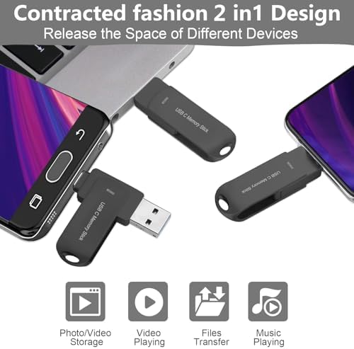 Revolutionize Your Data Management with the HUNPINS 256 GB USB C Thumb Drive – Ultra-Fast 170 MB/s Transfer Speed for Android Phones, Tablets, and PCs – Compact, Durable, and Versatile Memory Stick for Effortless File Backups and Transfers