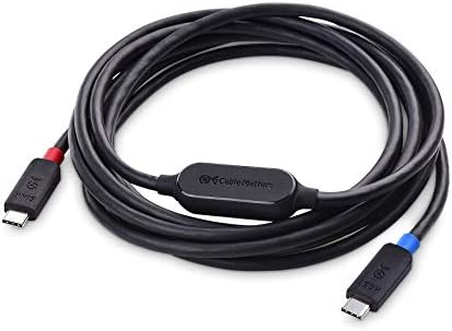 Experience Unmatched Connectivity with Cable Matters 10 ft Active USB C Cable – 10 Gbps Data Transfer, 4 K@60 Hz Video Support, and 60 W Charging for Apple Vision Pro and Meta Quest 3 – Ultimate VR Accessory for High-Performance Streaming and Gaming – Durable Unidirectional Design for Enhanced Stability and Speed
