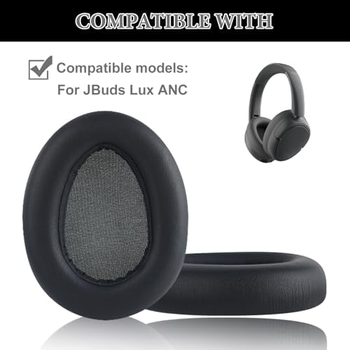 Enhance Your Audio Experience with Aiivioll JBuds Lux ANC Replacement Ear Pads – Premium Protein Leather & Noise Isolation Foam for JLAB Wireless Headphones in Elegant White – Effortless Installation for Ultimate Comfort and Superior Sound Quality