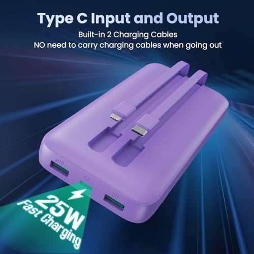 High-Capacity 40,800 m Ah Portable Charger with Built-in Cables and LCD Display – 25 W PD & QC 4.0 Fast Charging Power Bank for i Phone 16/15/14 and Android Devices (Green) – Ultimate On-the-Go Charging Solution with Enhanced Compatibility and Durability