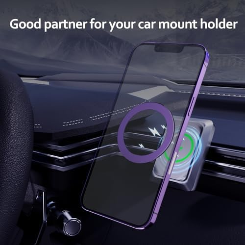Mag Safe Magnetic Ring Stickers – Dual Pack for Superior Wireless Charging and Secure Mounting – Sleek Blue Titanium Design – Universal Compatibility for All Mag Safe Devices – Effortless Grip and Enhanced Mobile Efficiency – Elevate Your Smartphone Experience Now!