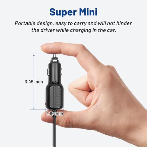 Anina DC 12 V Car Charger for Portable DVD Players – Reliable Cigarette Lighter Adapter for Uninterrupted Family Entertainment on Road Trips – Compatible with Sylvania, DBPOWER, UEME, HDJUNTUNKOR, and DRJ – Essential Travel Power Accessory for Endless Movie Enjoyment