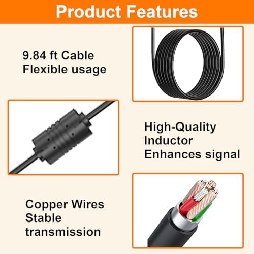 10 ft High-Performance Car Charger for Inogen One G2, G3, G4, G5 – Reliable 12 V Power Cord Replacement for Models BA-306, BA-301, BA-302, BA-303 – Ultimate Travel Companion for Oxygen Therapy Users