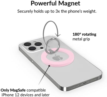 Transform Your i Phone 16, 15, 14, 13, 12 with VELVET CAVIAR’s Amethyst Purple Leopard Mag Safe-Compatible Grip – Stylish Magnetic Ring Holder & Adjustable Stand for Effortless Hands-Free Viewing, Secure Texting, and Enhanced Usability – Elevate Your Mobile Experience with Durable, Lightweight, and Customizable Accessory