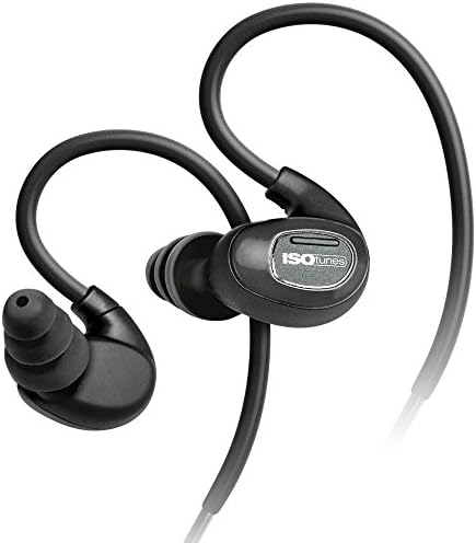 ISOtunes PRO Bluetooth Earplug Headphones – OSHA-Compliant 27 d B Noise Reduction, 10-Hour Battery Life, and Noise Cancelling Mic for Ultimate Wireless Hearing Protection – Sleek Matte Black Design for Professionals in Noisy Environments