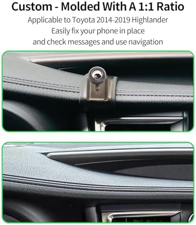 Transform Your Toyota Highlander Driving Experience with the Premium Wireless Charging Phone Holder (2020-2025) – 360° Rotating Mount for Effortless Navigation and Qi Charging, Stylish Auto Interior Upgrade, Perfectly Compatible with Mag Safe Technology