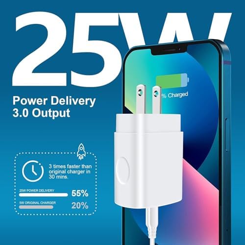 C Charging Cable Type C USB C to USB C Cable, USB 3.0 Android Cord 6 ft Fast Charging USBC C Car Cable Compatible for Galaxy S10/S25/S10e/S9/S8Plus/A15/A35/A54/A51/A52/A53 S24 iPhone 16 15 pro max – Enhanced Compatibility and Speed