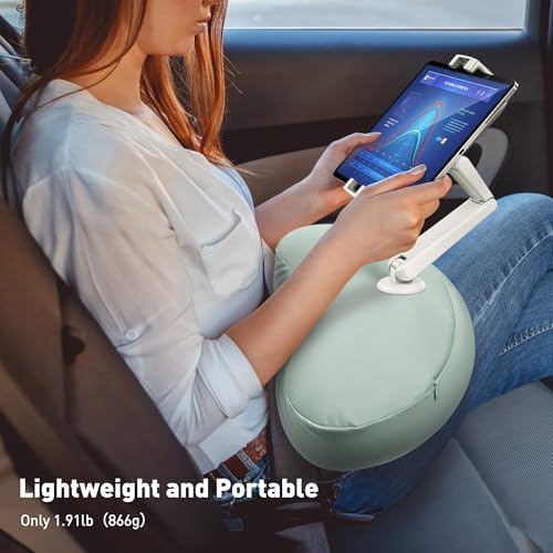 Revolutionize Your Device Experience with the Above TEK 360° Adjustable Tablet Pillow Stand – Ergonomic Bean Bag Holder for Hands-Free Use in Bed or Lap, Compatible with 4.7″ to 12.9″ Tablets and Phones, Perfect Gift for Moms – Stylish Gray Design for Enhanced Comfort and Convenience