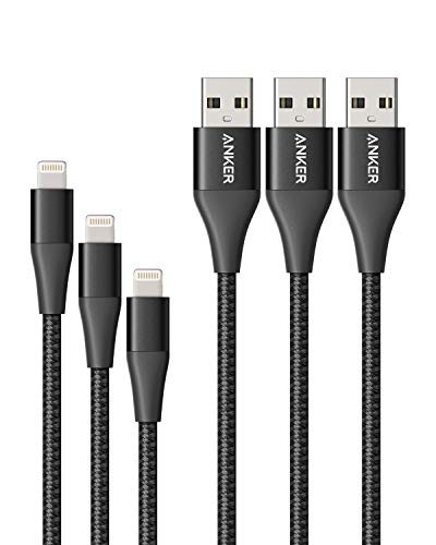 Anker 551 USB-A to Lightning Cable (3 ft) – Ultra-Fast Charging i Phone Charger, MFi Certified for i Phone 13/12/11/X/8 Series, Durable Nylon Build for Home and Car Use, Superior Compatibility and Reliability