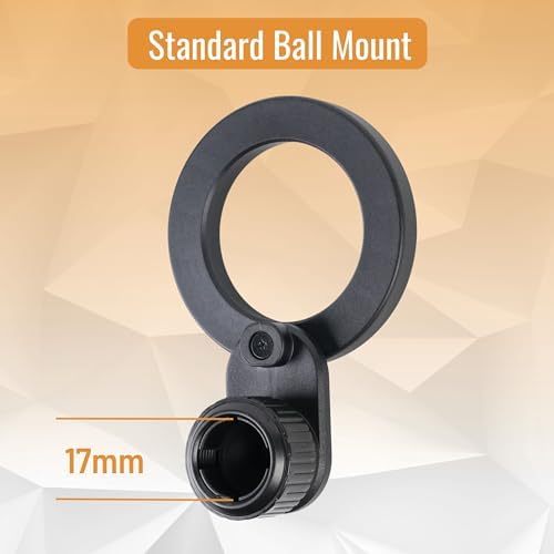 Magnetic Phone Holder for 17 mm Ball Mounts – Adjustable Car Cradle with Enhanced Mag Safe & Pop Socket Compatibility – Secure and Versatile Smartphone Mount for Safe Driving and Optimal Viewing Angles – Premium Car Accessory for All Vehicles