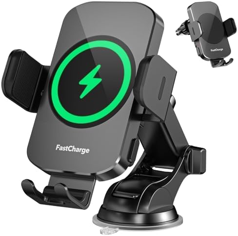 Revolutionize Your Driving Experience with MOYAC 15 W Wireless Car Charger: Auto-Clamping Phone Holder for i Phone 11-16 & Samsung Galaxy S10+ to S24 Ultra – Effortless Hands-Free Use & Optimal Visibility for Every Journey