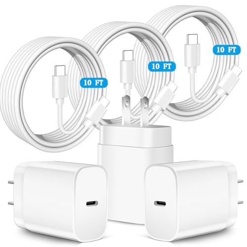 Samsung 25 W Super Fast Charger Bundle – Dual USB-C Wall Charger with 10 FT Quick Charge Cable for Galaxy Devices – Enhanced Speed, Portability, and Compatibility for S25 Ultra, S24, S23, S22, S21, S20, A14, A54, Z Fold 6/5, Z Flip 6/5