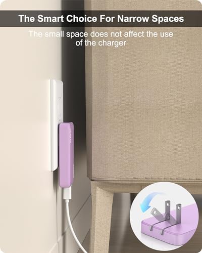 Sleek Light Blue 30 W Dual-Port USB Wall Charger – Ultra-Fast Charging for i Pad Pro, i Phone 12/14/15 & Galaxy S22 – Compact & Travel-Friendly Design with Advanced Safety Features for Effortless Connectivity