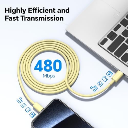 Power Up with Style: 2-Pack 20 W USB C Fast Charger with 10 FT 60 W Charging Cable – Ideal for i Phone 16/15 Series – Compact, Efficient, and Colorful Design for Enhanced Compatibility and Speed