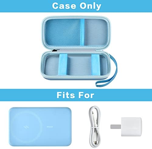 Anker Magnetic Battery Case – Premium Purple Holder for 10,000 m Ah Wireless Charger, Shockproof Organizer for Models 633/622/621/321 – Ultimate Travel Power Bank Protection and Speed Enhancement